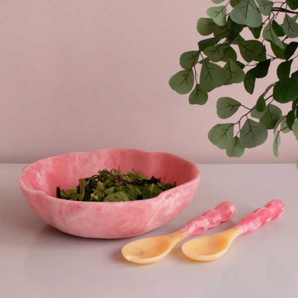 Resin Rio Raspberry Salad Servers (Set of 2)
