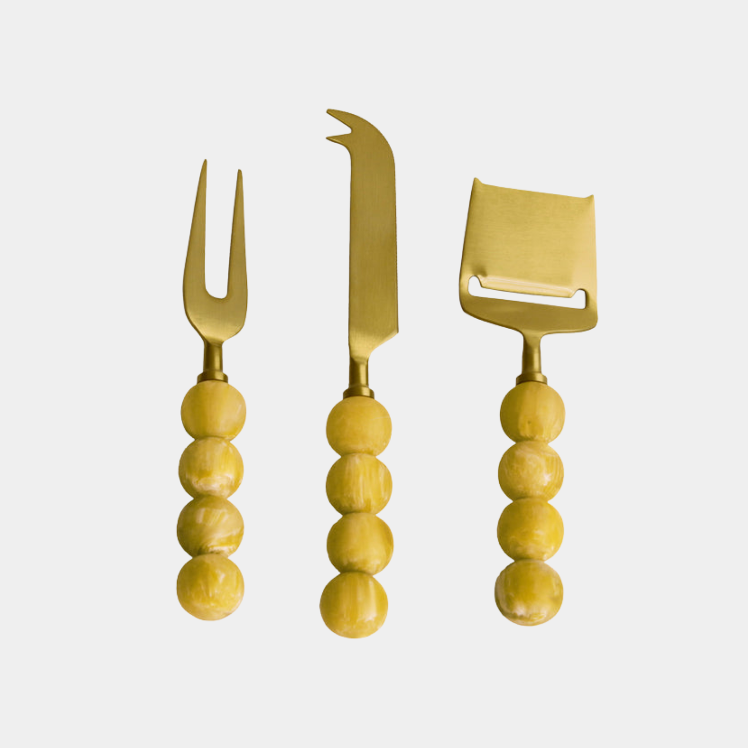 Resin Rio Matcha Cheese Knife (Set of 3)