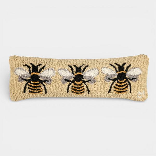 Bumblebee Wool Kidney Toss Pillow