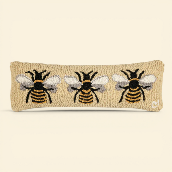 Bumblebee Wool Kidney Toss Pillow