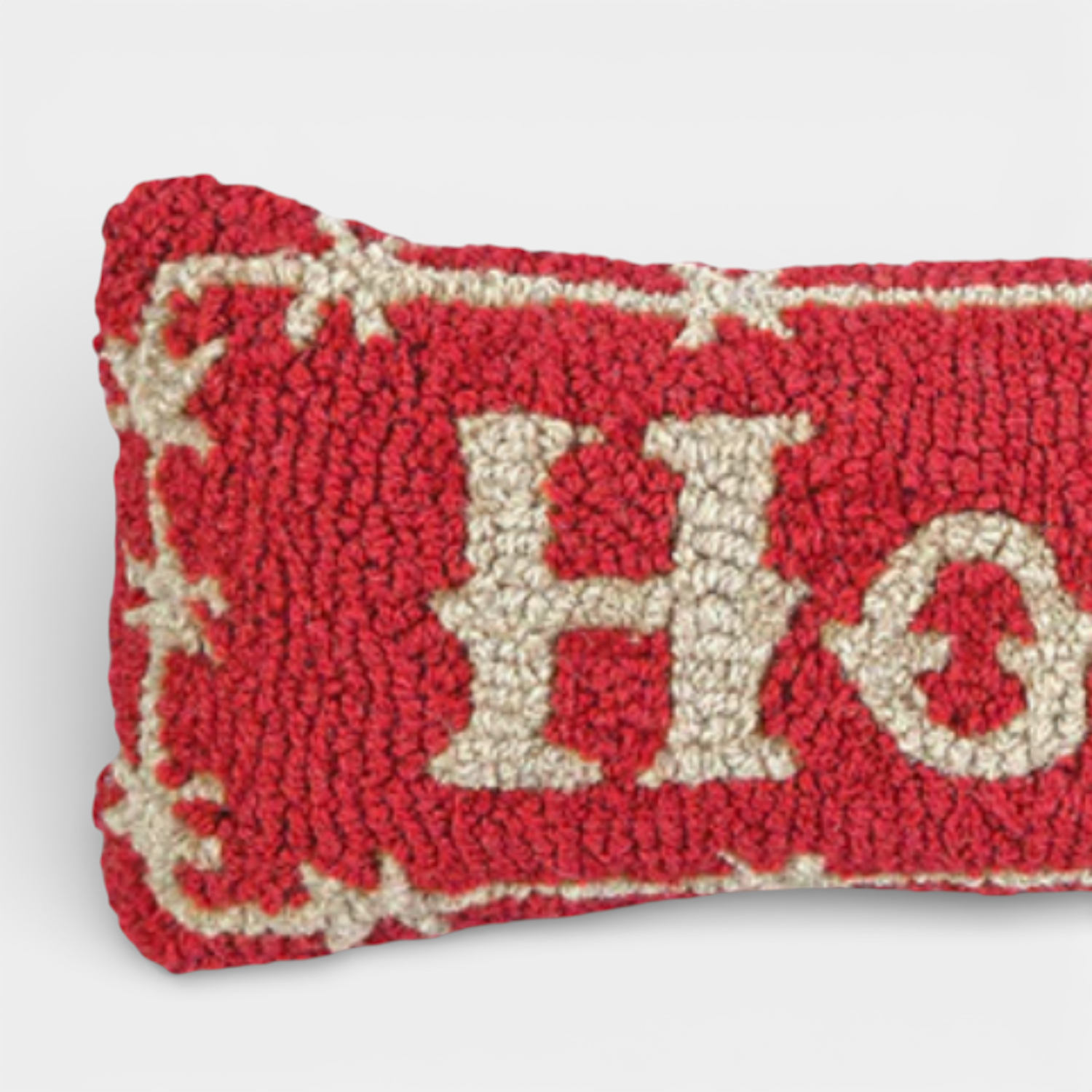 Howdy Wool Kidney Toss Pillow
