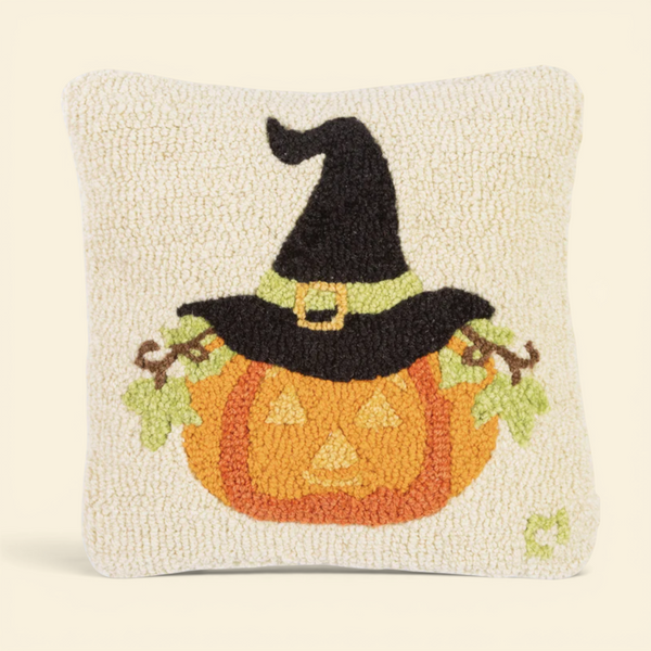 Hocus Pocus Hooked-Wool Toss Pillow