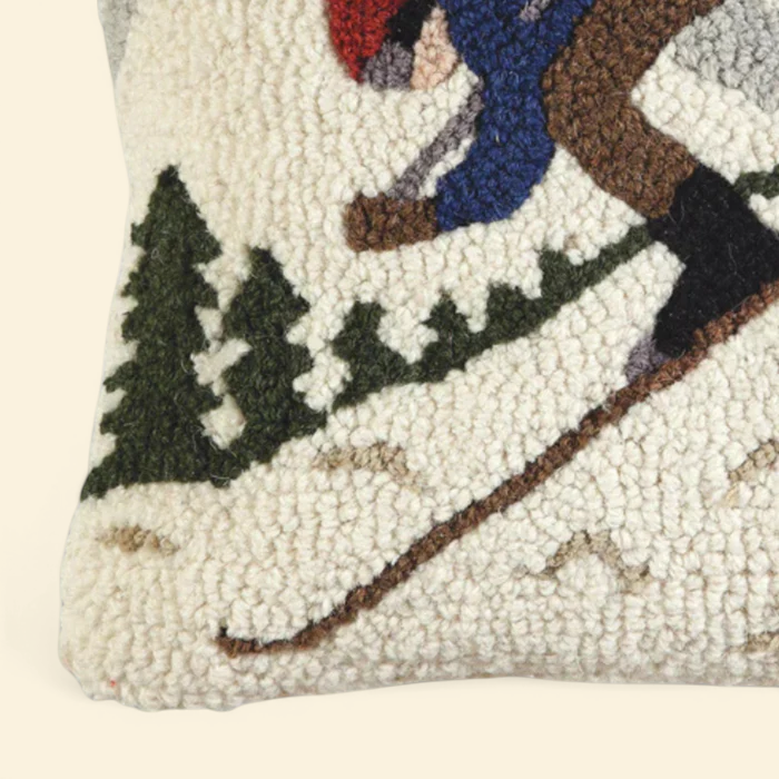 Slope-Side Wool Toss Pillow