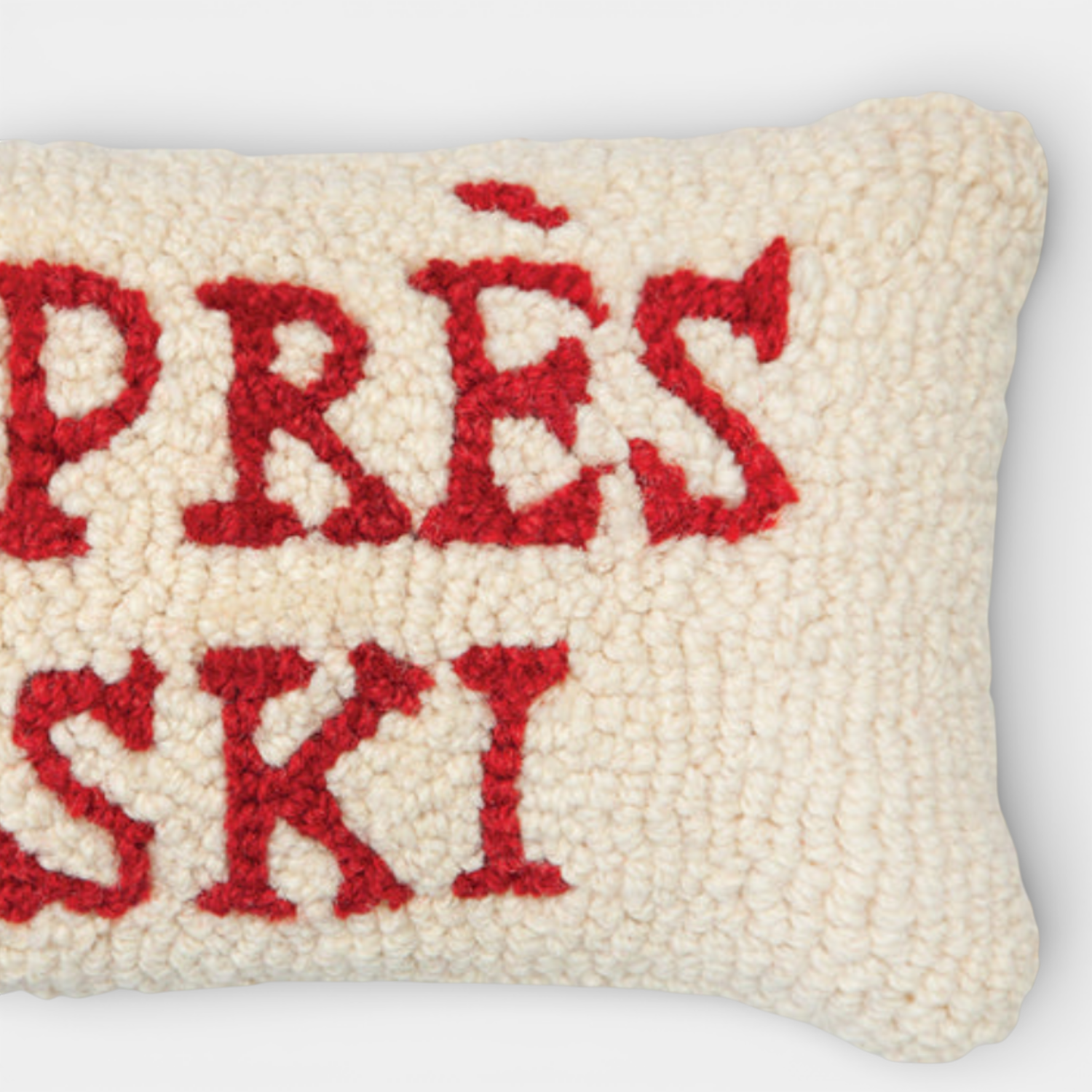 Apres Ski Wool Kidney Toss Pillow