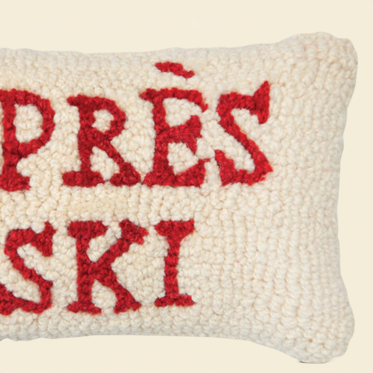 Apres Ski Wool Kidney Toss Pillow