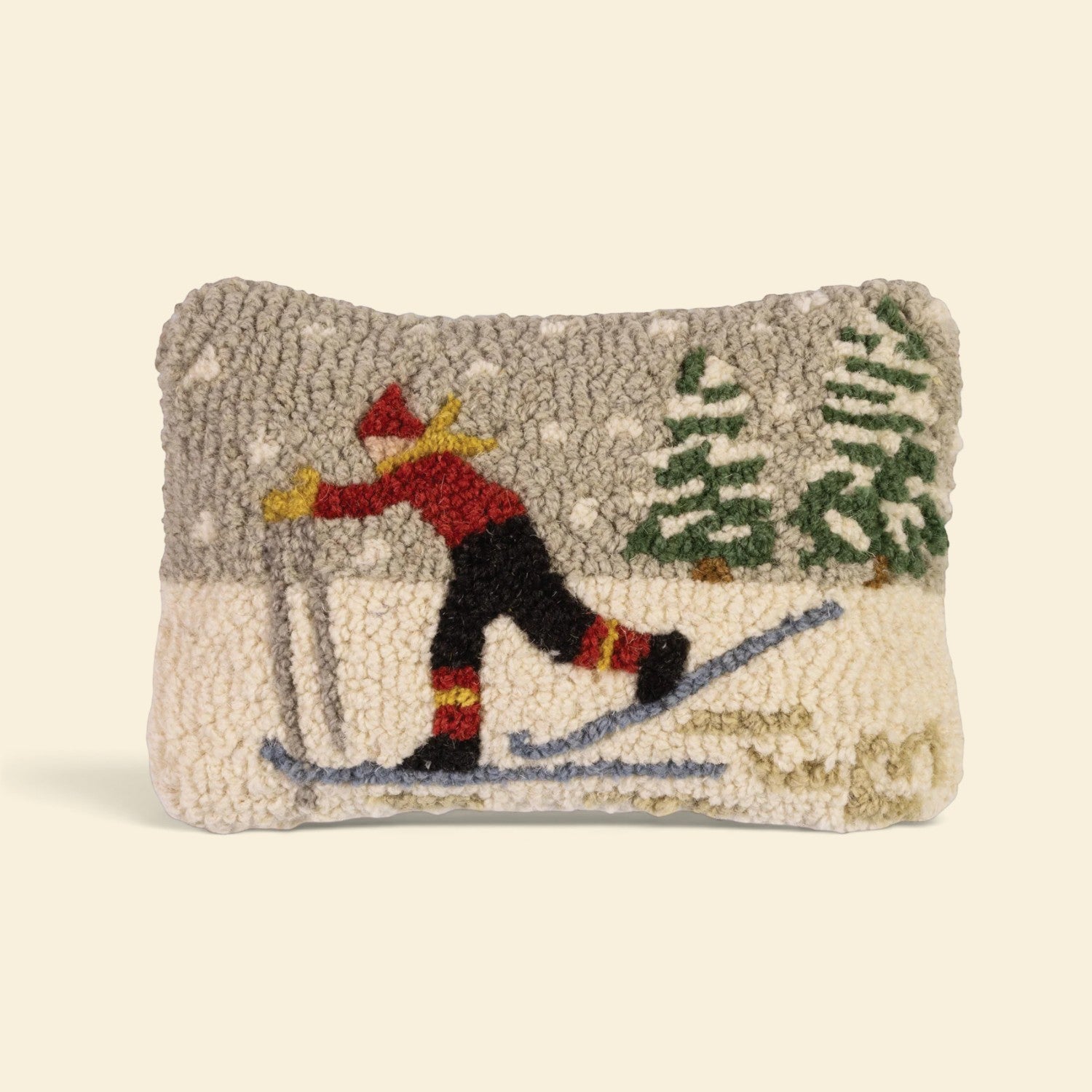 Ski You Later! Wool Toss Pillow