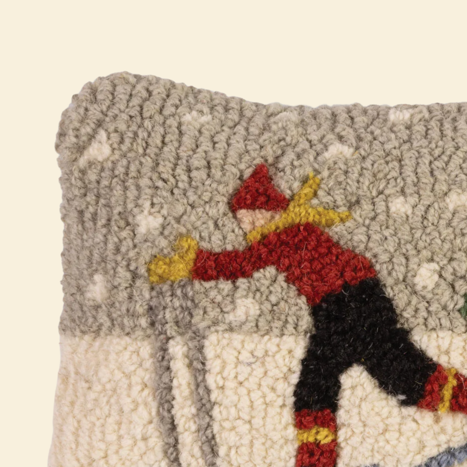 Ski You Later! Wool Toss Pillow