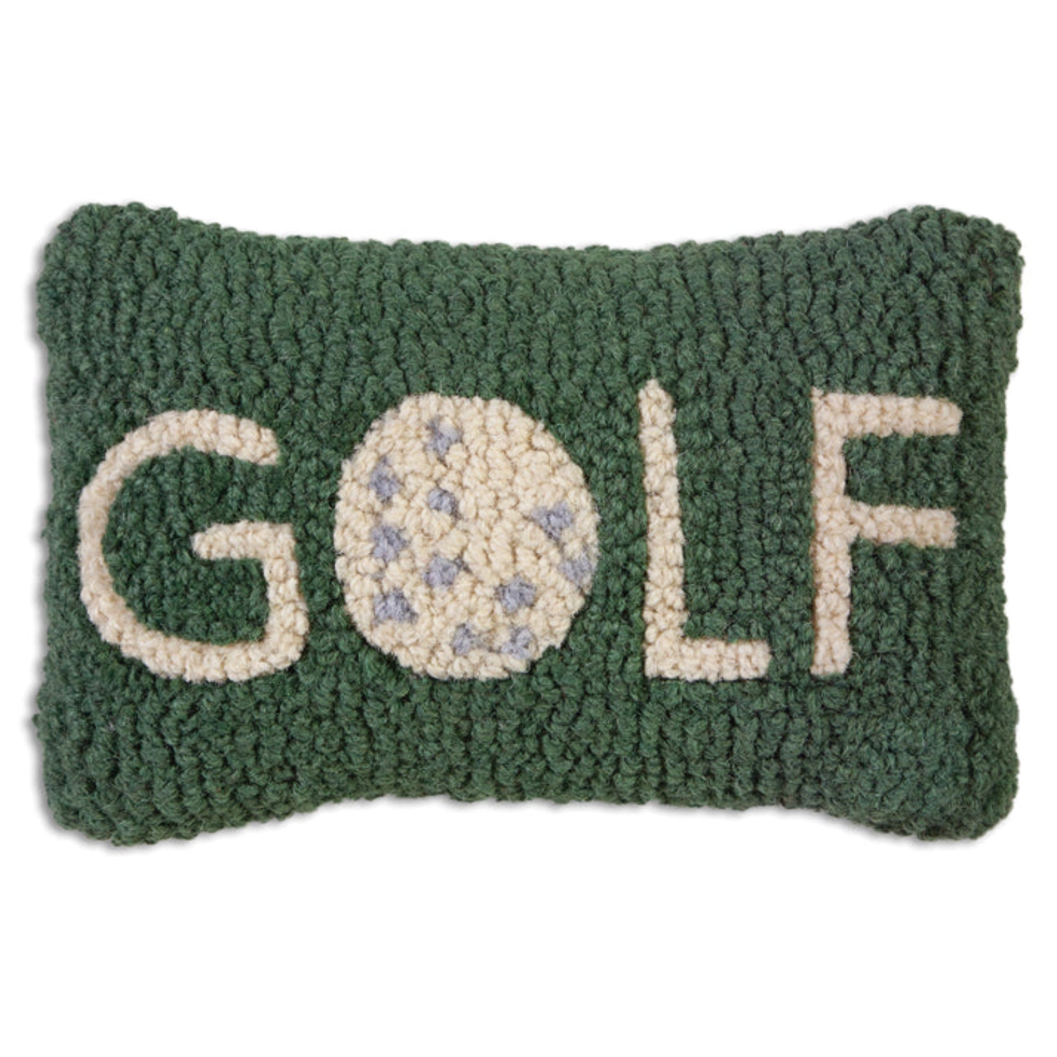 Golf Era Wool Kidney Toss Pillow