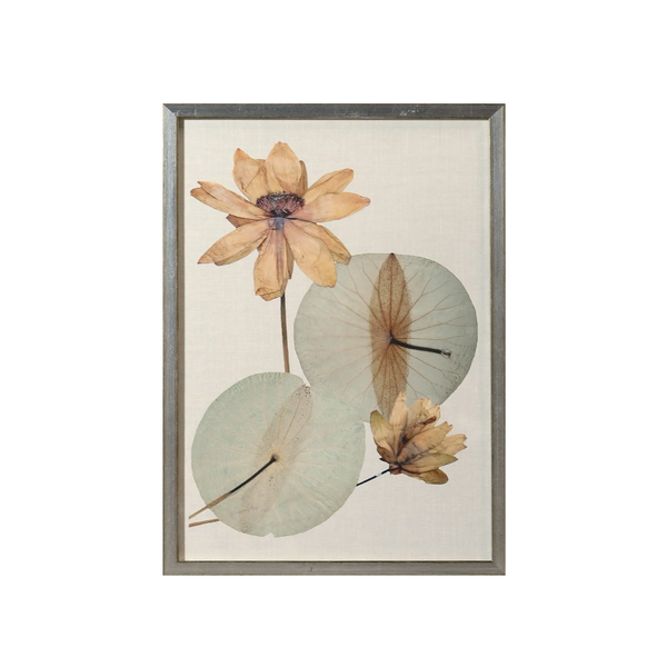 Pressed Lily Bloom V Framed Wall Art