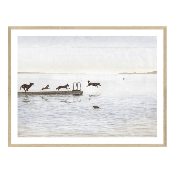 Dock Dogs Framed Wall Art