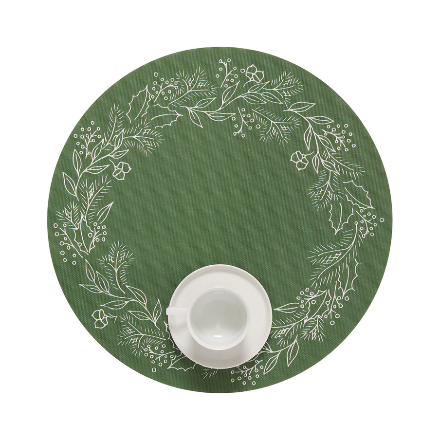Martha Stewart Round Wreath Placemats (Set of 4)