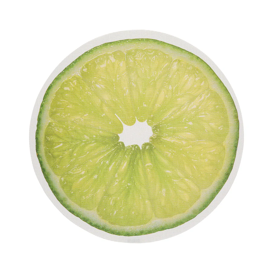 Chilewich Citrus Lime 15" Round In/Out Placemat (Set of 4)
