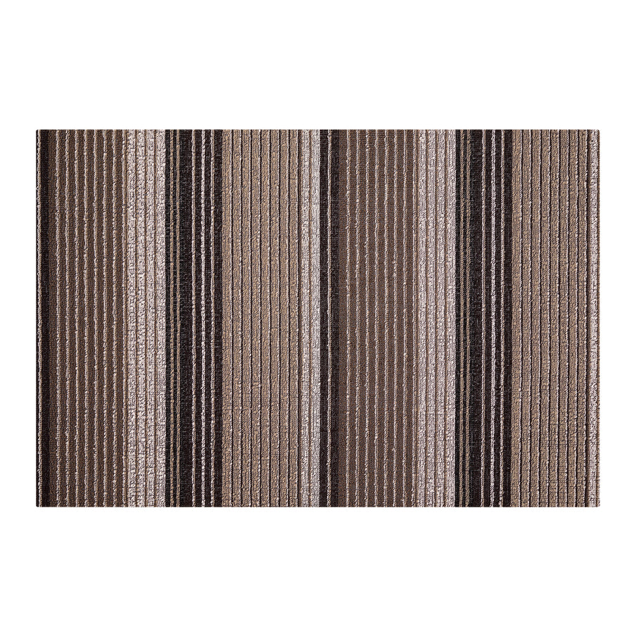 Chilewich Pleat Stripe Shag 2x3 Utility Mat - Oyster