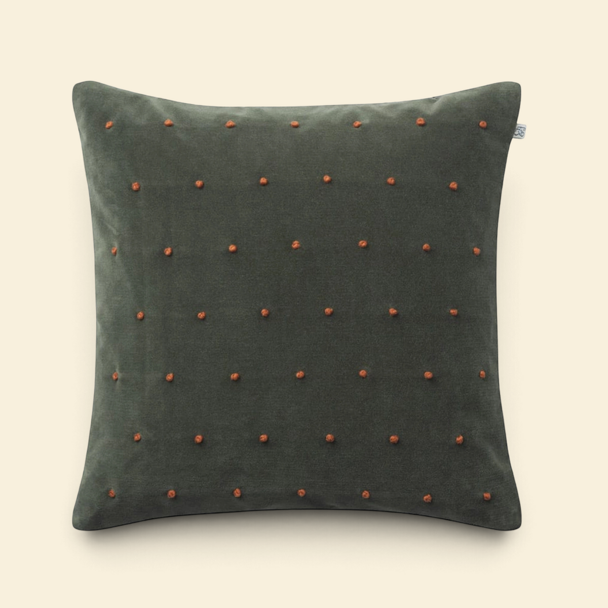 Speckle Velvet Cotton Toss Pillow with Feather Insert