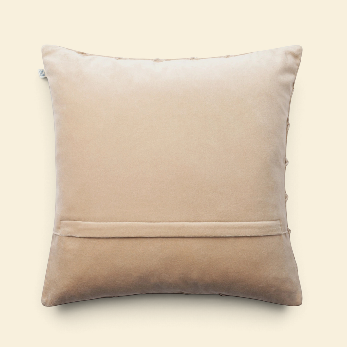 Grid Velvet Cotton Toss Pillow with Feather Insert - Terracotta