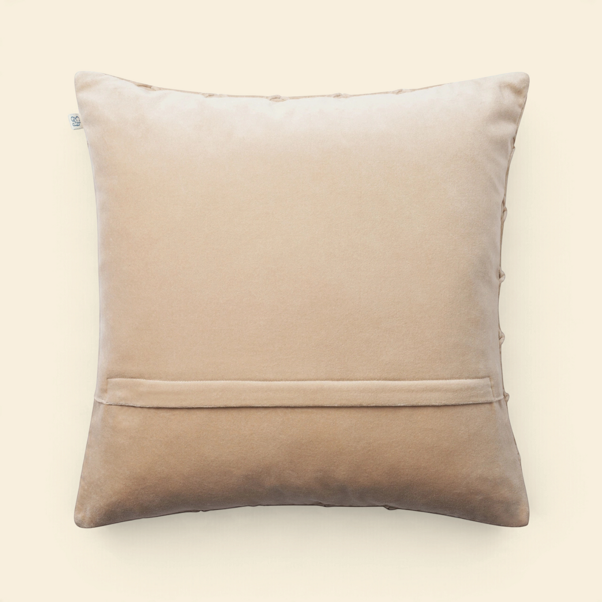 Grid Velvet Cotton Toss Pillow with Feather Insert - Forest