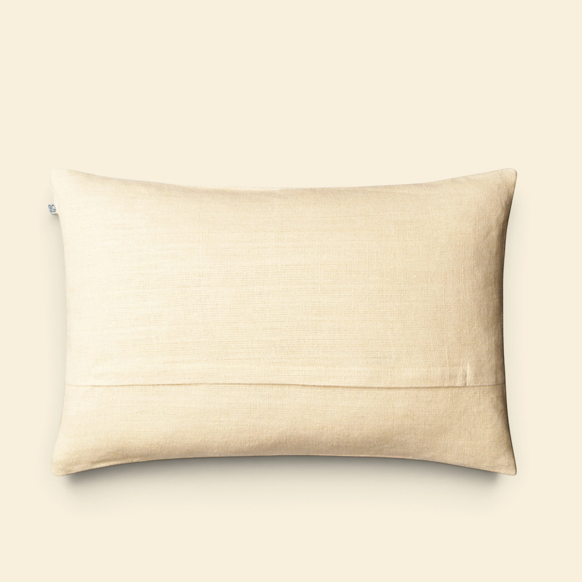 Artisan Linen Kidney Toss Pillow with Feather Insert