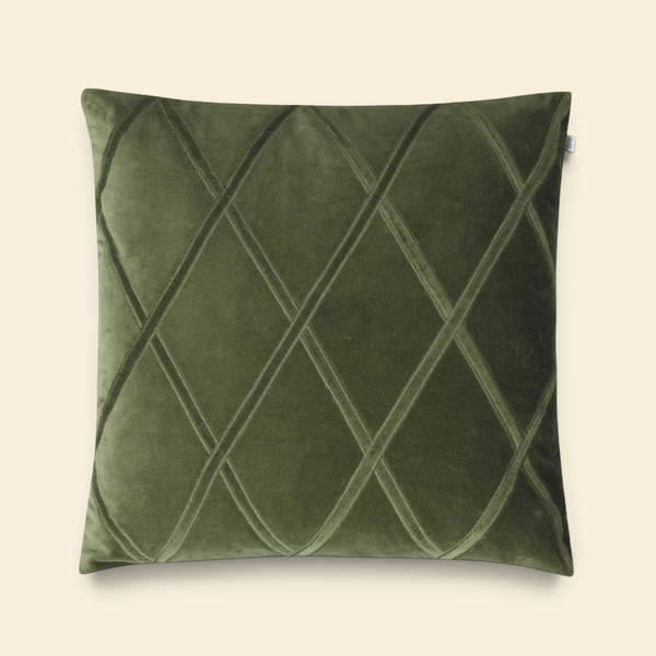 Everett Cactus Velvet Toss Pillow with Feather Insert