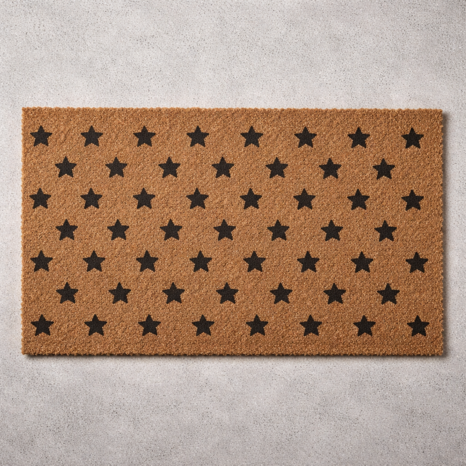 Black Stars Doormat