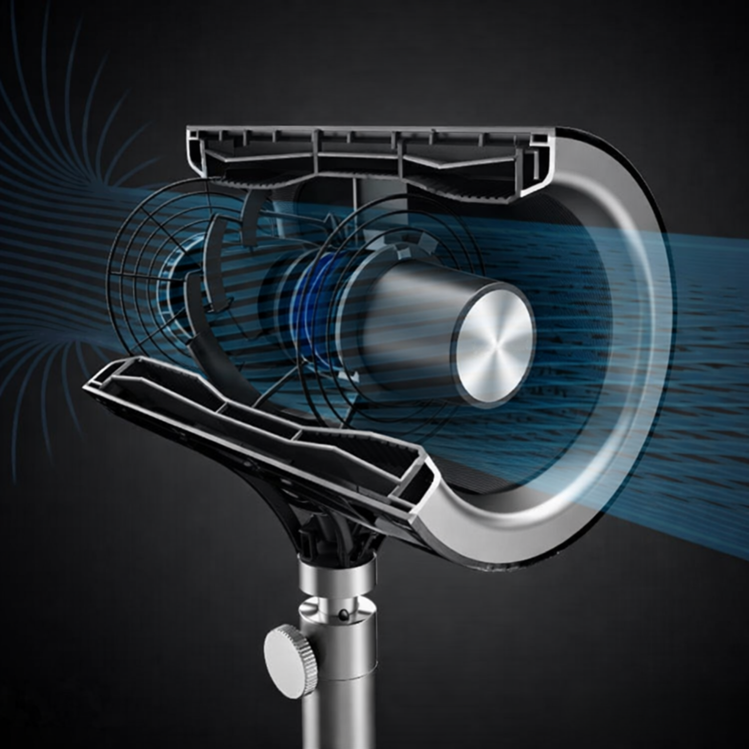 Oscillating Stainless Steel Pedestal Fan