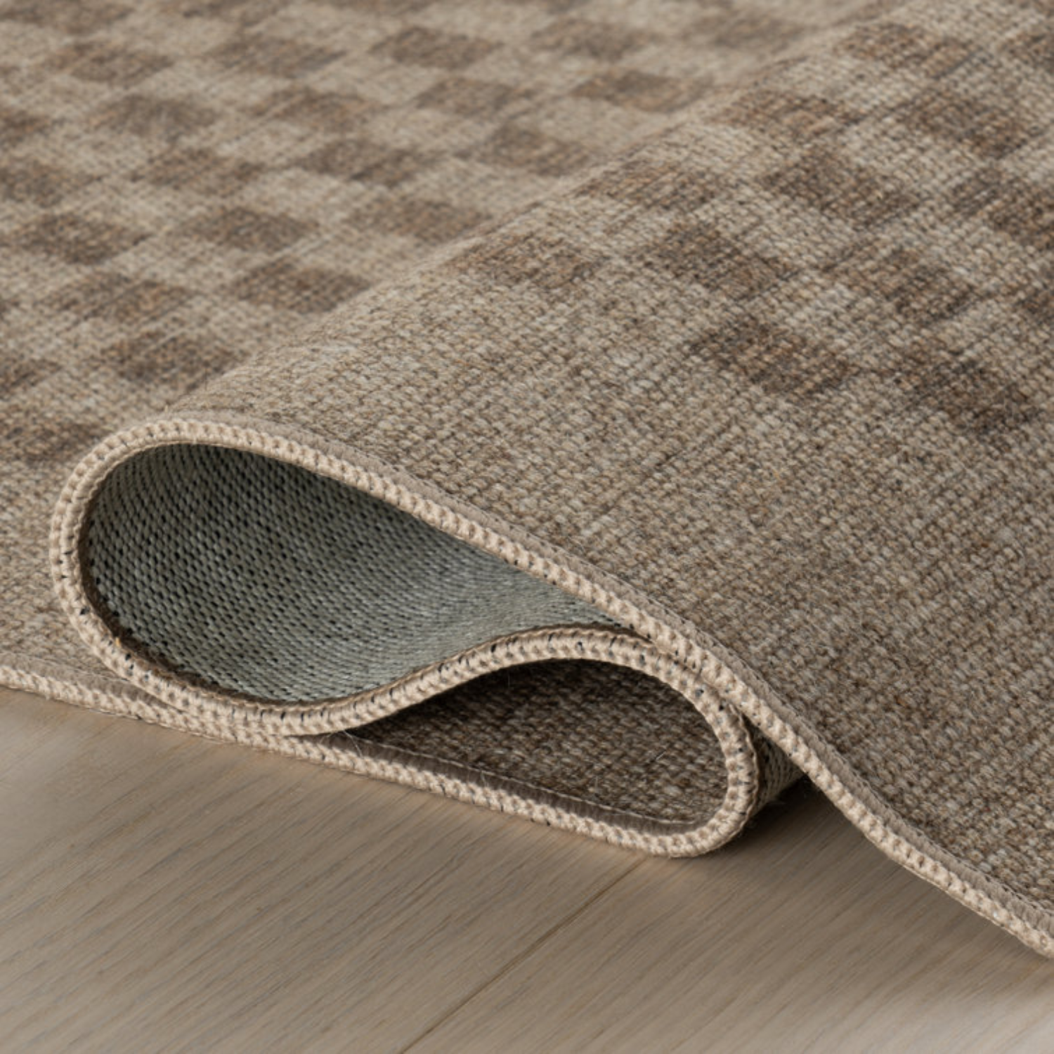 Dash & Albert x Nate Berkus Watts Checkered Washable Rug - Brown