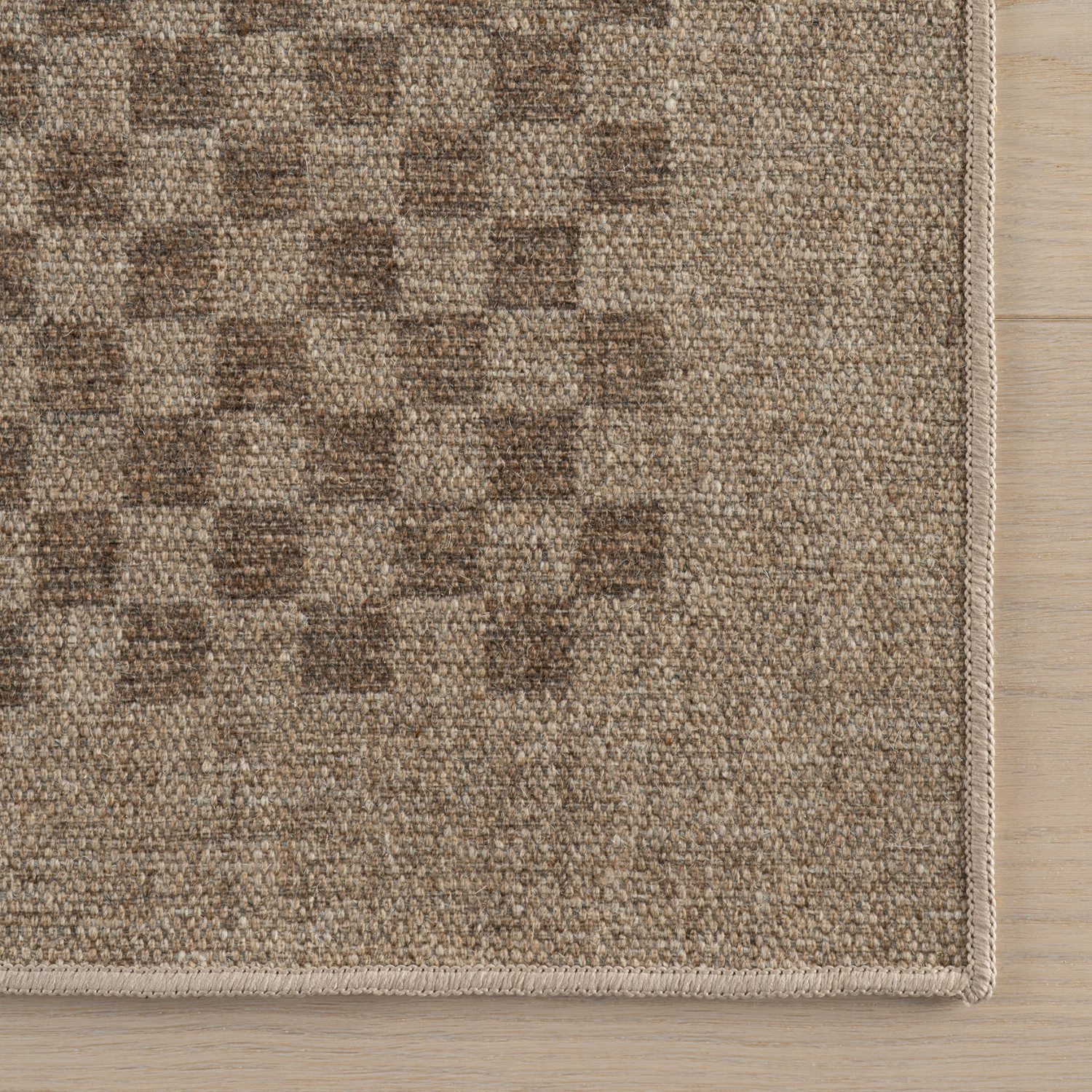 Dash & Albert x Nate Berkus Watts Checkered Washable Rug - Brown