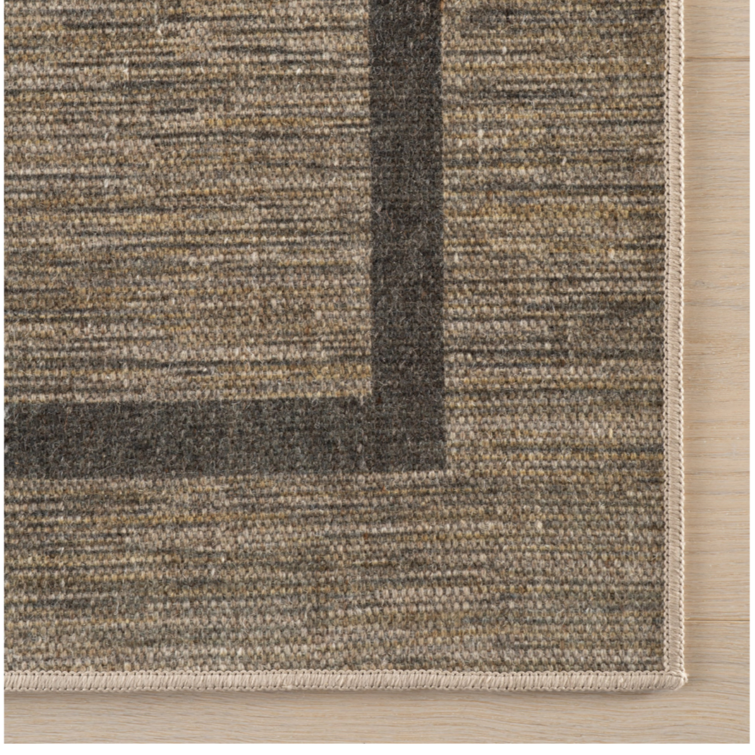Dash & Albert x Nate Berkus Hanover Bordered Washable Rug - Brown