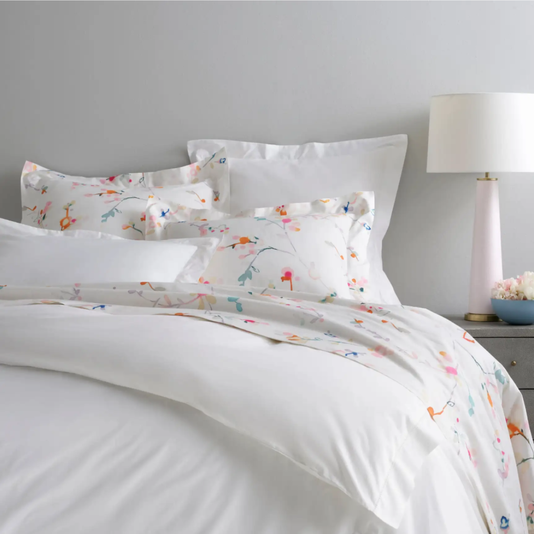 Dash & Albert Hemstitch Duvet Cover Classic - White