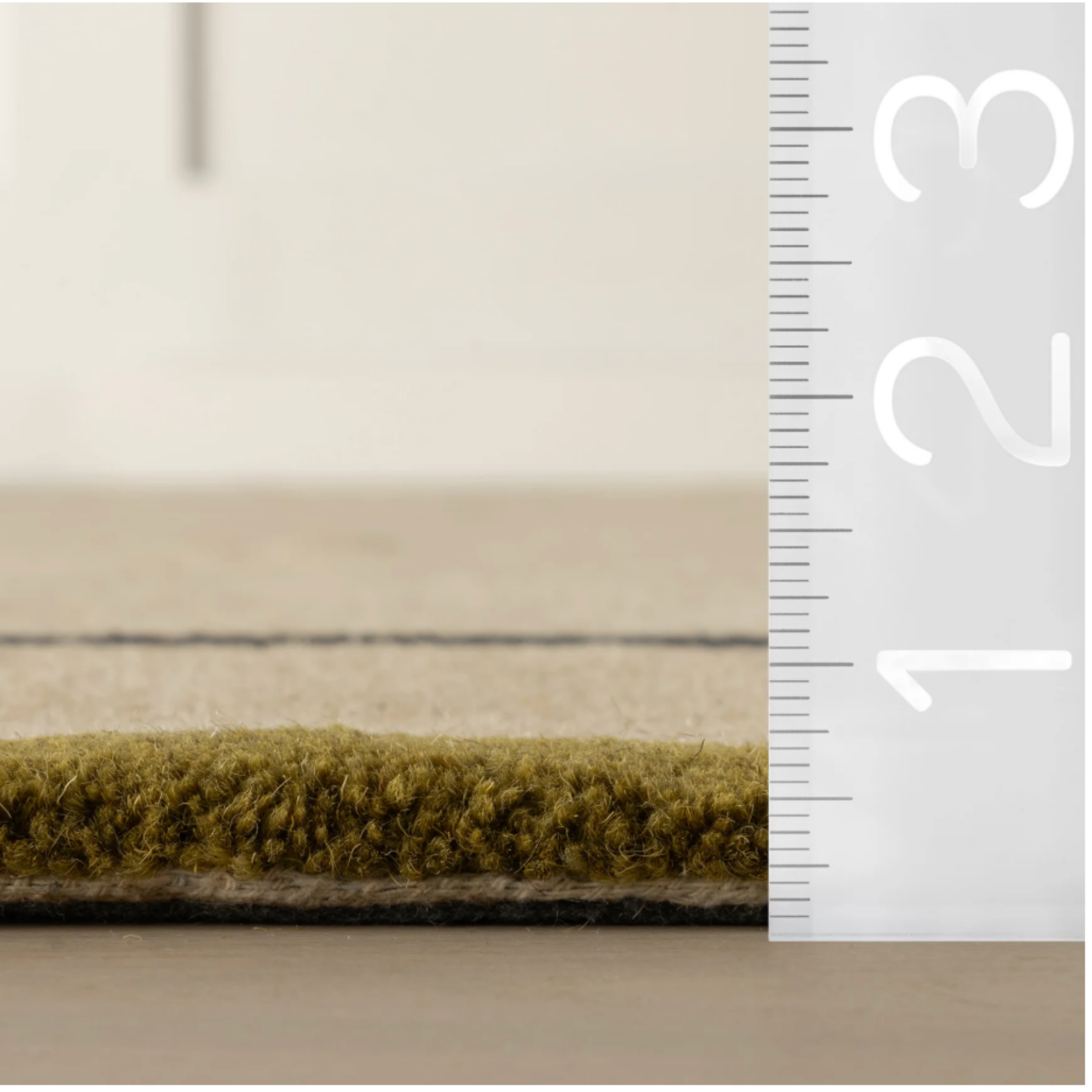 Dash & Albert x Nate Berkus Serge Bordered Wool Rug - Tan