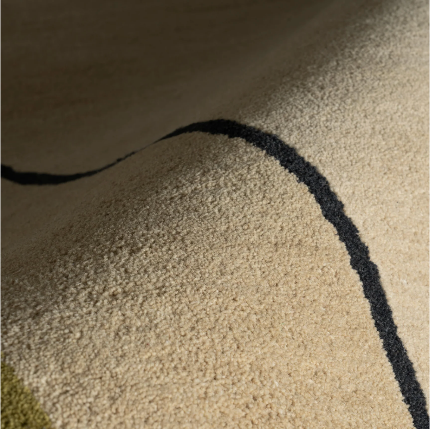 Dash & Albert x Nate Berkus Serge Bordered Wool Rug - Tan