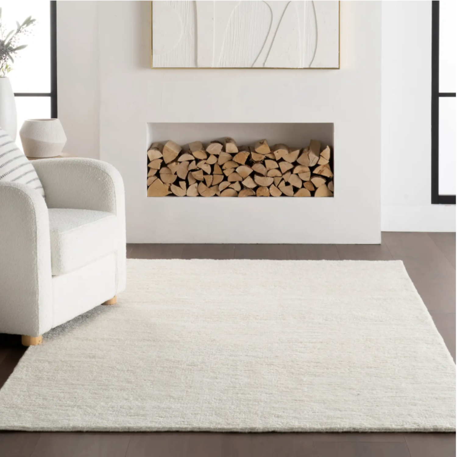 Dash & Albert Ramsey Hand Knotted Ivory Wool Rug