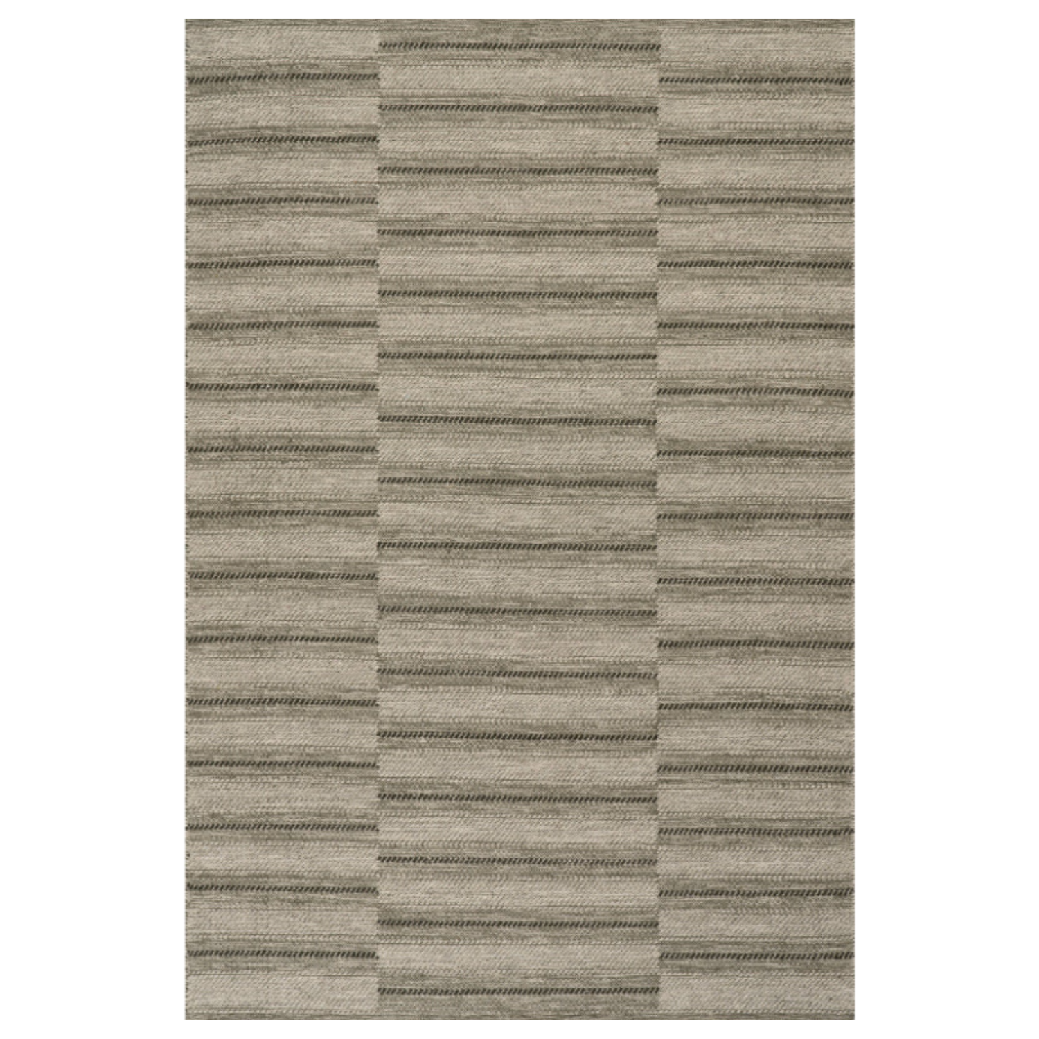 Dash & Albert x Nate Berkus Mateo Striped Wool Rug - Olive