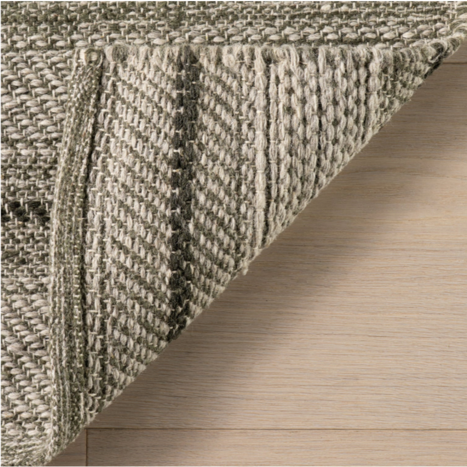 Dash & Albert x Nate Berkus Mateo Striped Wool Rug - Olive