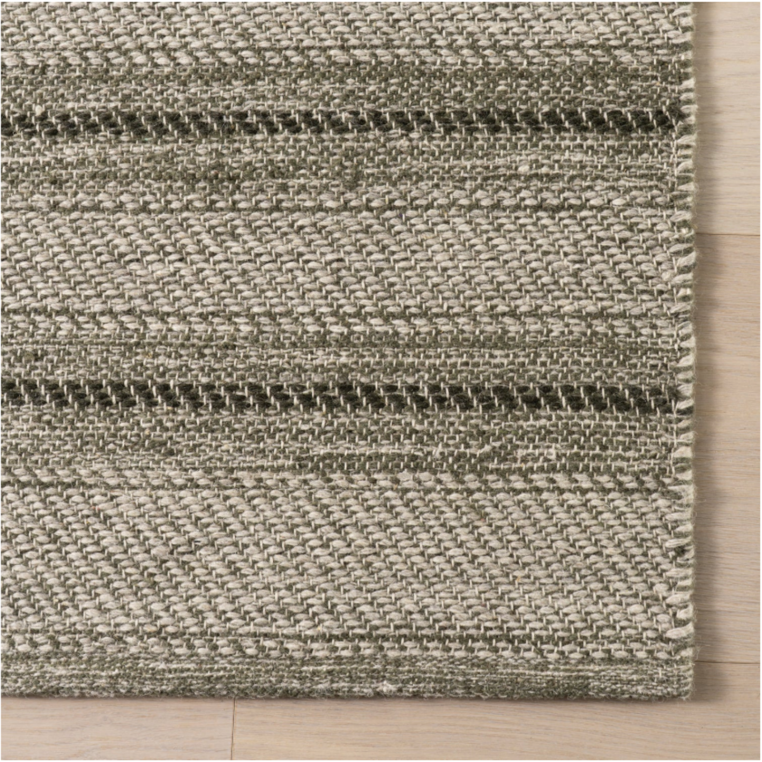 Dash & Albert x Nate Berkus Mateo Striped Wool Rug - Olive