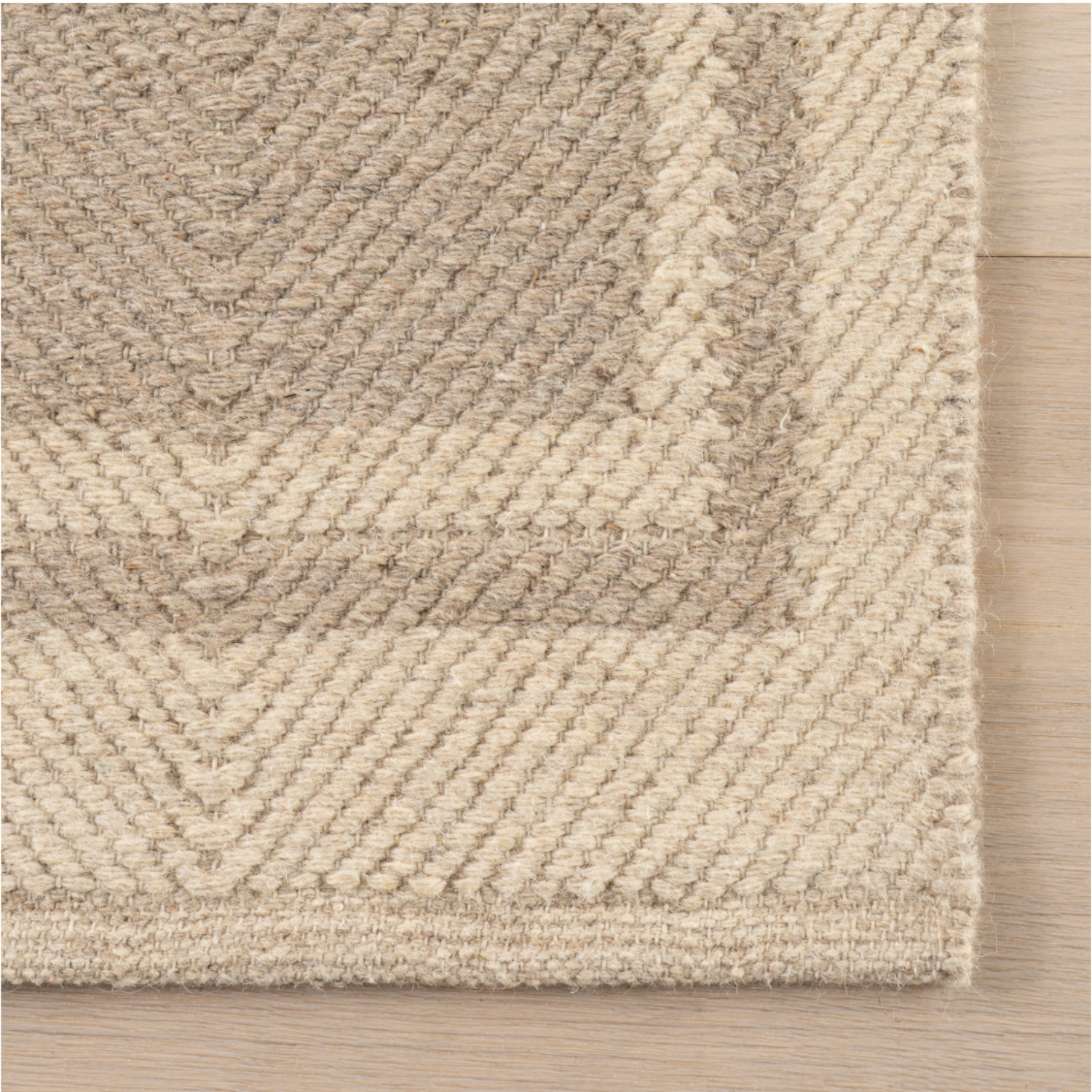 Dash & Albert x Nate Berkus Canon Bordered Wool Rug - Beige