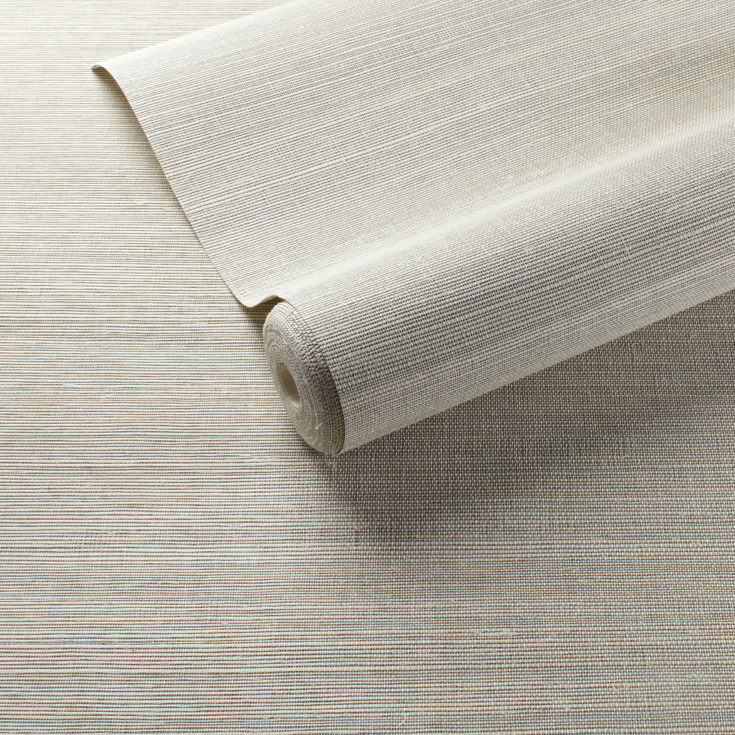 Dash & Albert Samoa Grasscloth Wallpaper - Pearl Grey