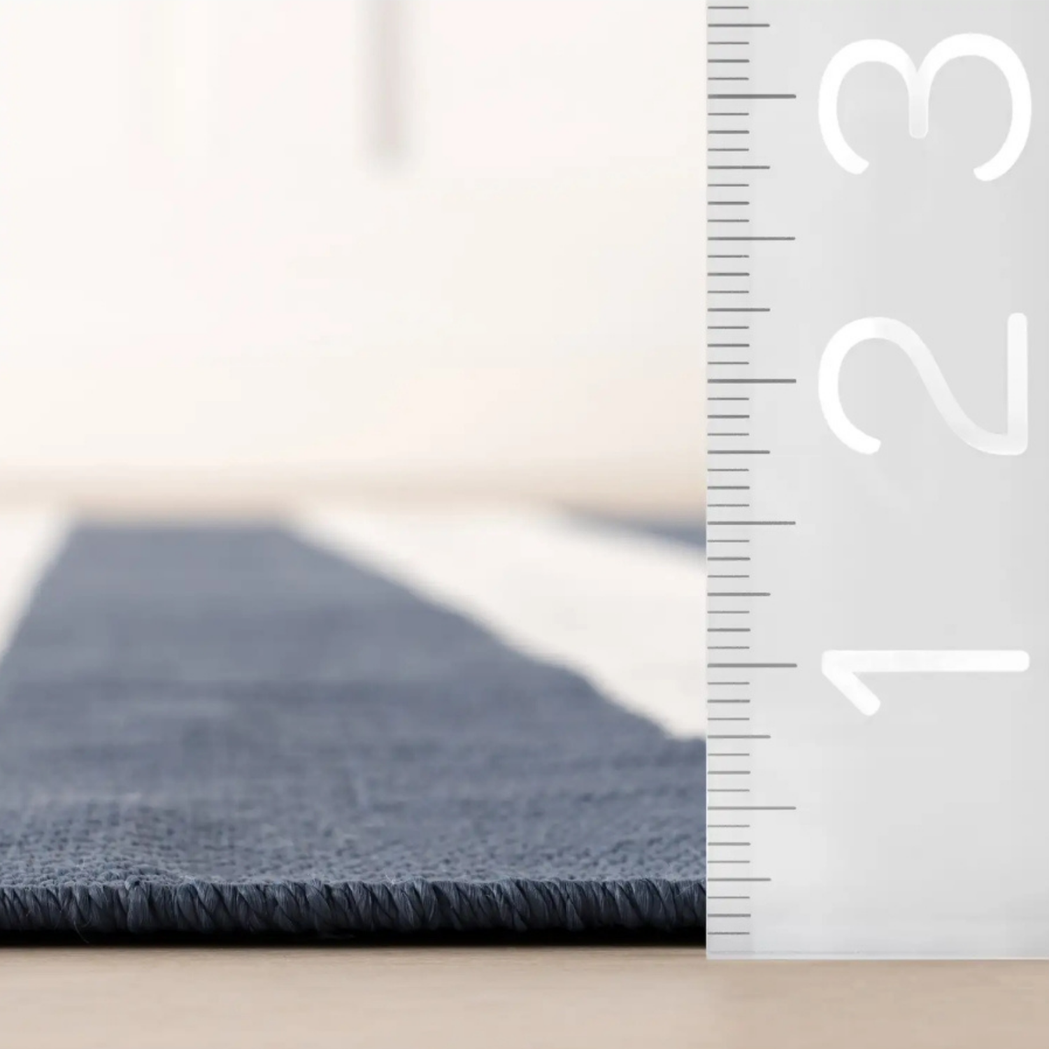 Dash & Albert Banks Stripe Navy Handwoven Indoor/Outdoor