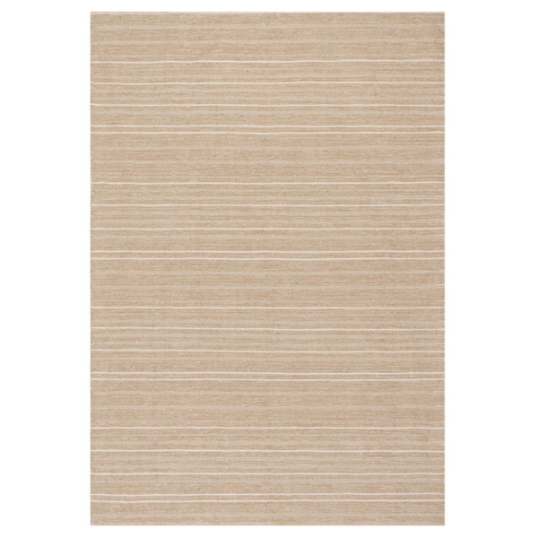 Dash & Albert Skipper Stripe Khahki Handwoven Indoor/Outdoor Rug