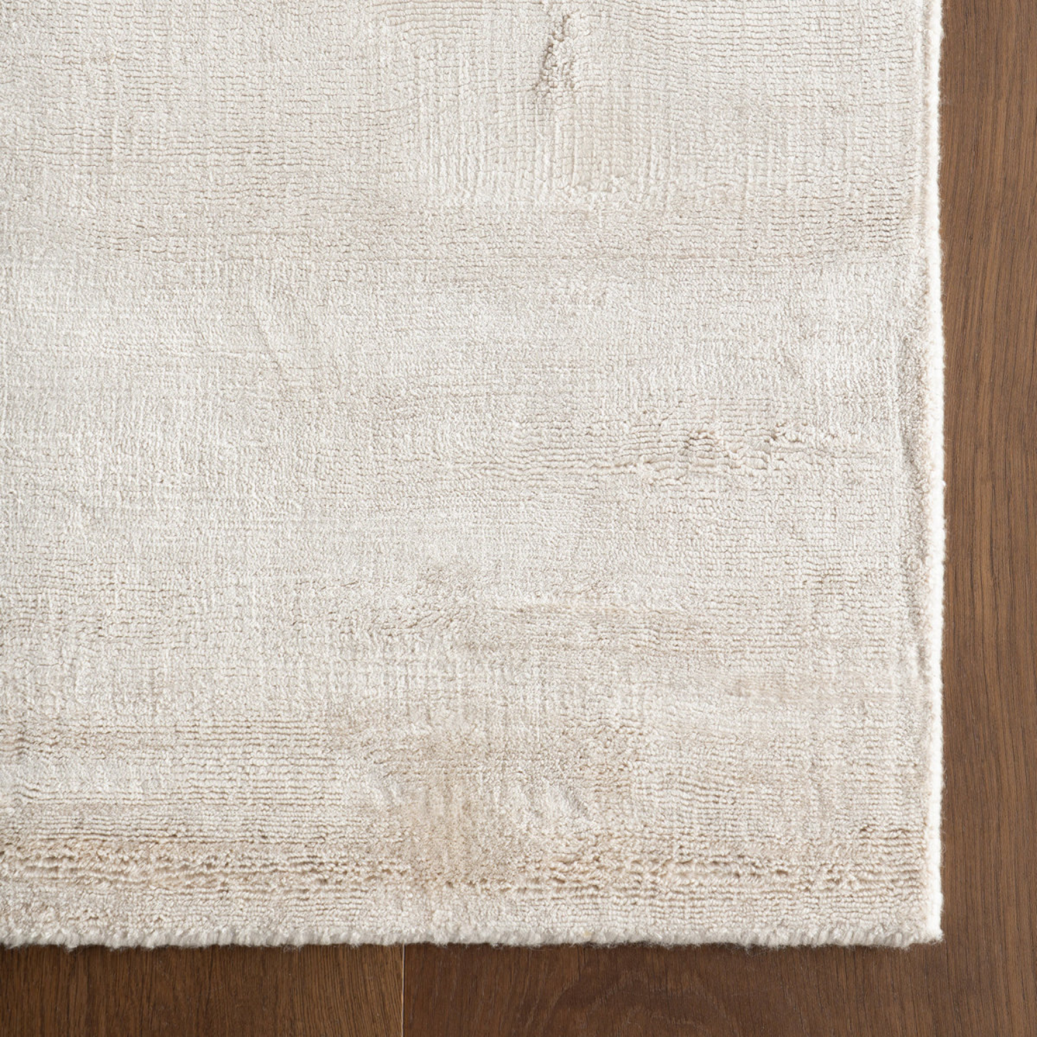 Dash & Albert Alva Hand Loom Knotted Wool/Viscose Rug - Sand