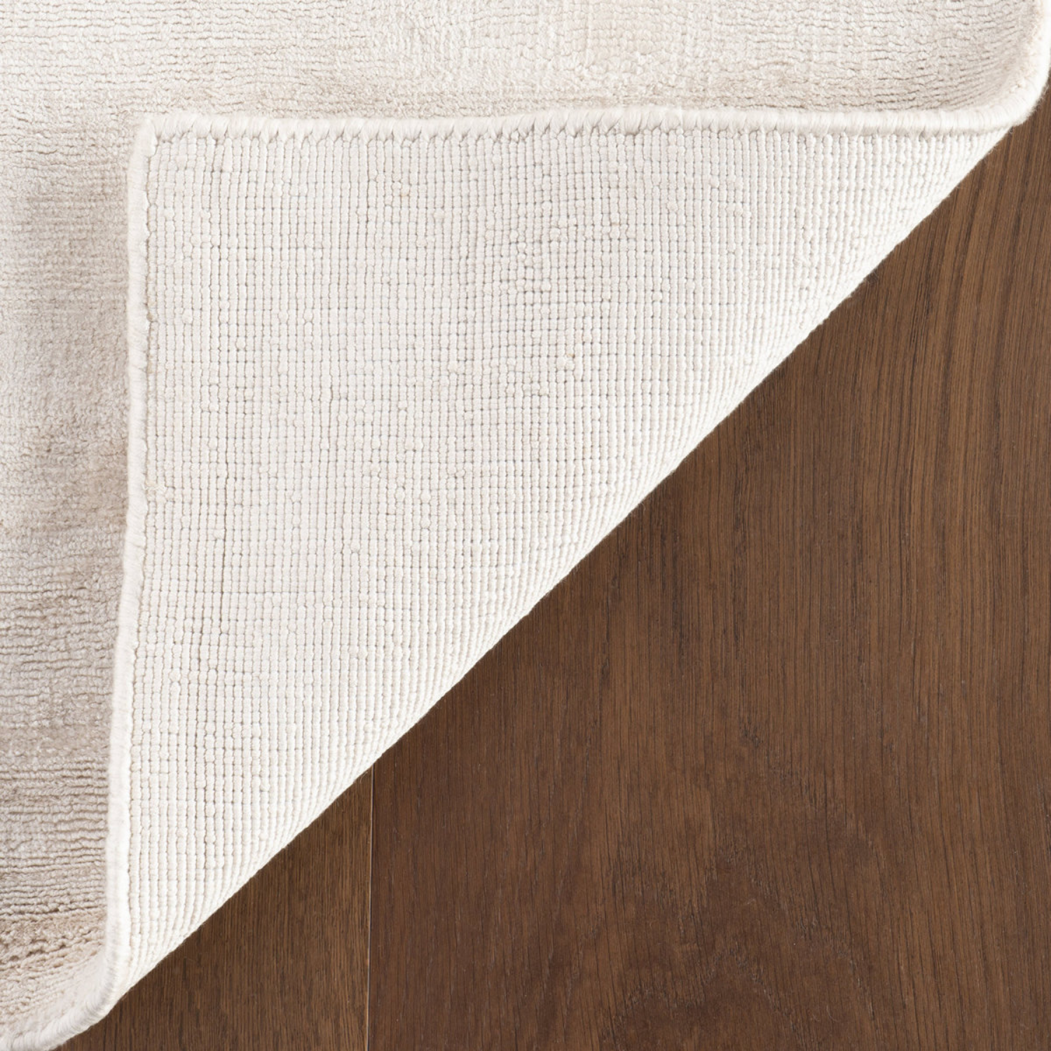 Dash & Albert Alva Hand Loom Knotted Wool/Viscose Rug - Sand