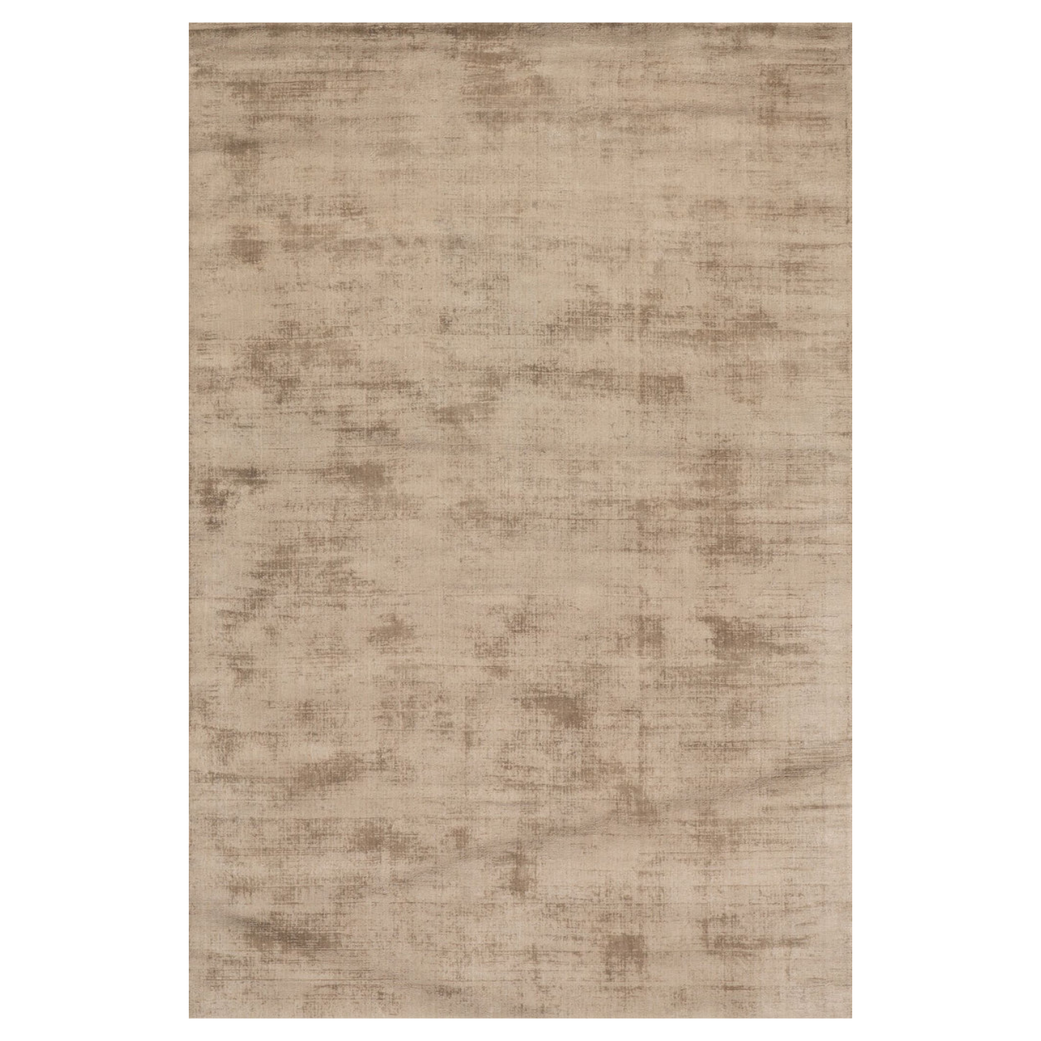 Dash & Albert Alva Hand Loom Knotted Wool/Viscose Rug - Taupe