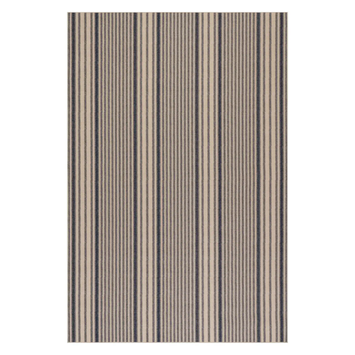 Dash & Albert Axiom Coastal Stripe Washable Rug - Navy