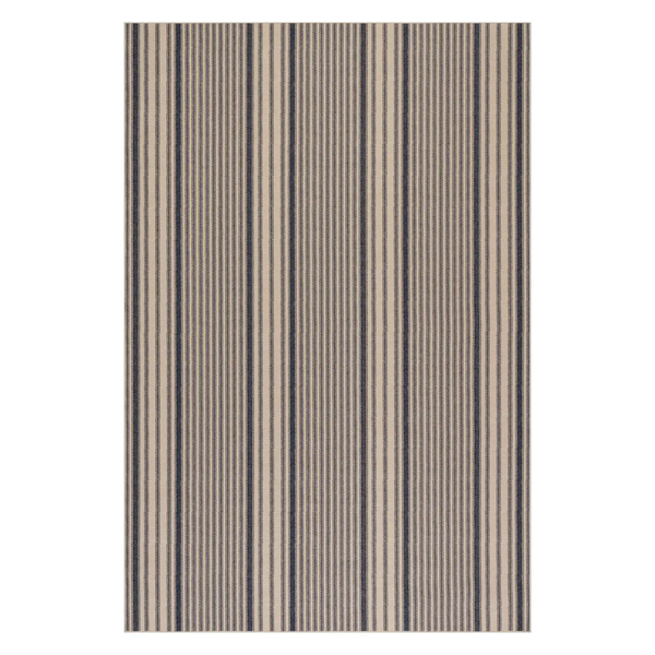 Dash & Albert Axiom Coastal Stripe Washable Rug - Navy
