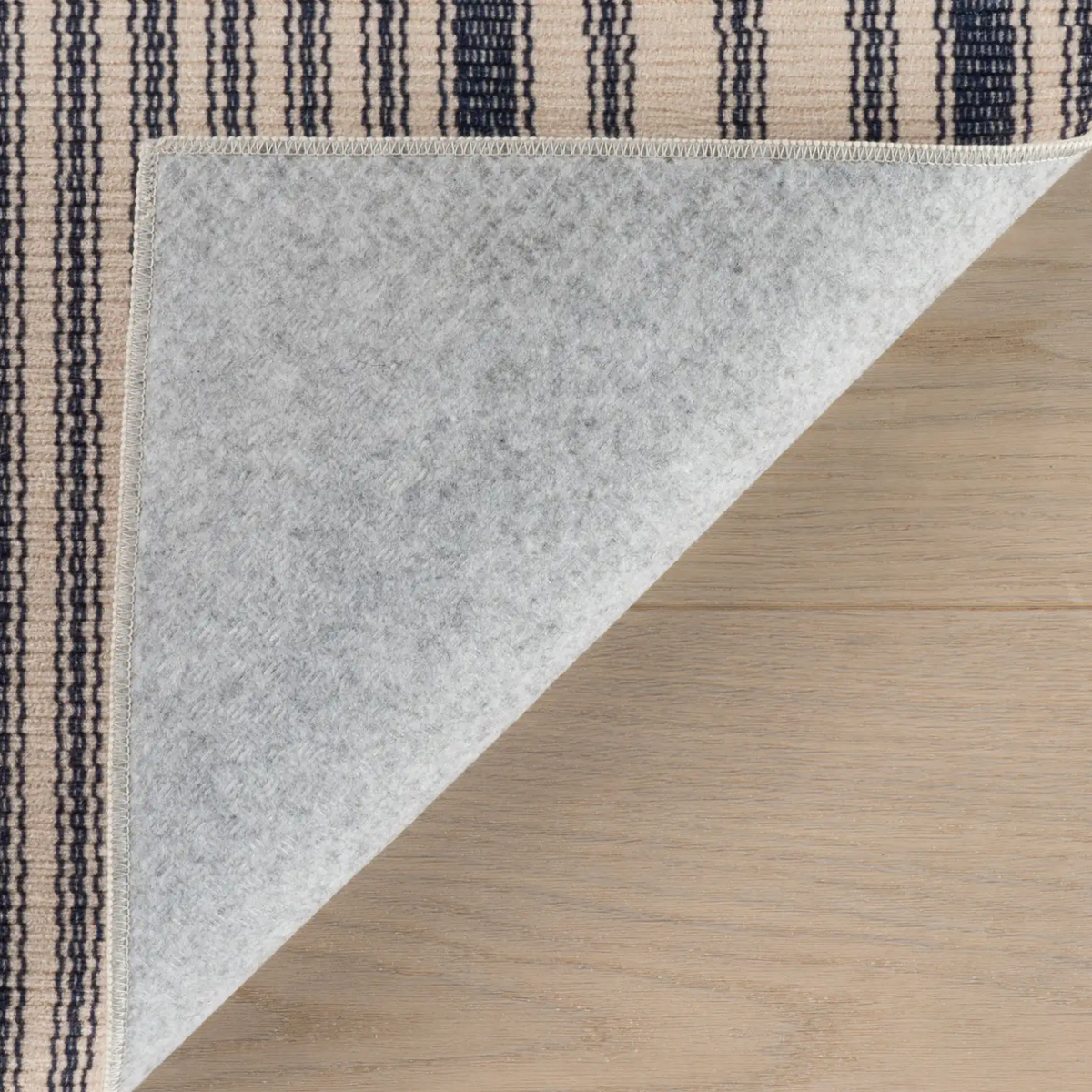 Dash & Albert Axiom Coastal Stripe Washable Rug - Navy