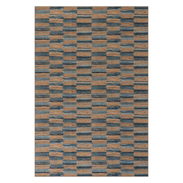 Dash & Albert Ravel Striped Washable Rug - Blue