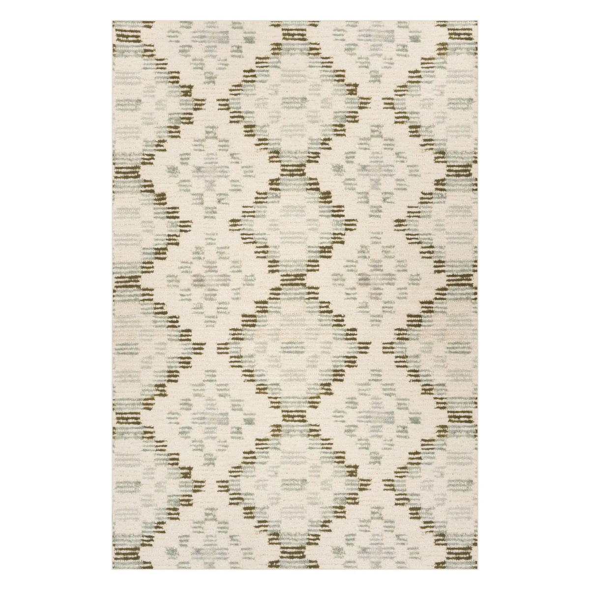 Dash & Albert Southwestern Diamond Washable Rug - Green