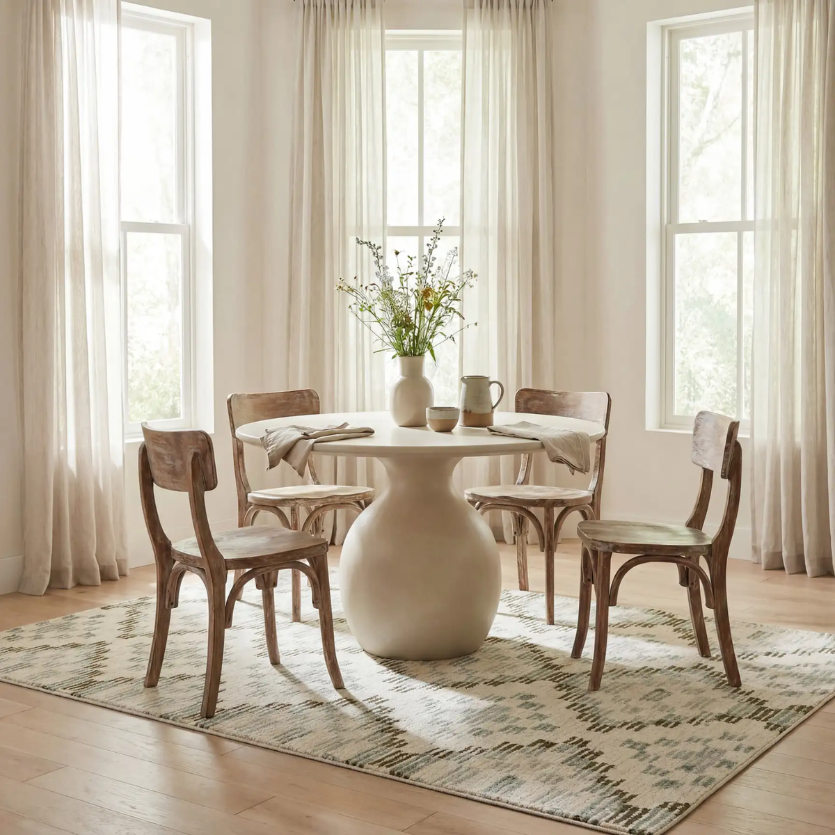Dash & Albert Southwestern Diamond Washable Rug - Green
