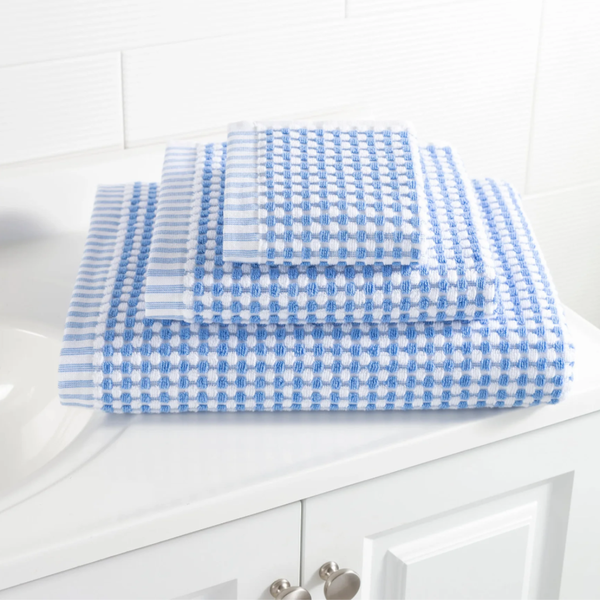 Dash & Albert Ceylon French Blue Towels