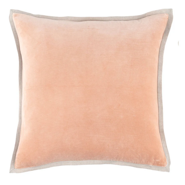 Dash & Albert Gehry Nude Velvet Pillow