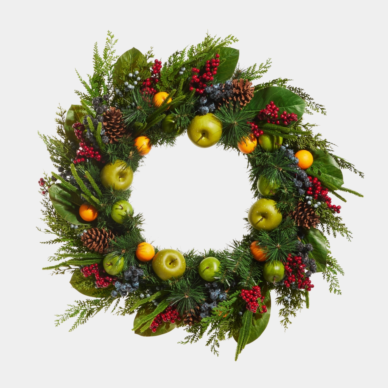Artificial Festive Fruit Medley Wreath